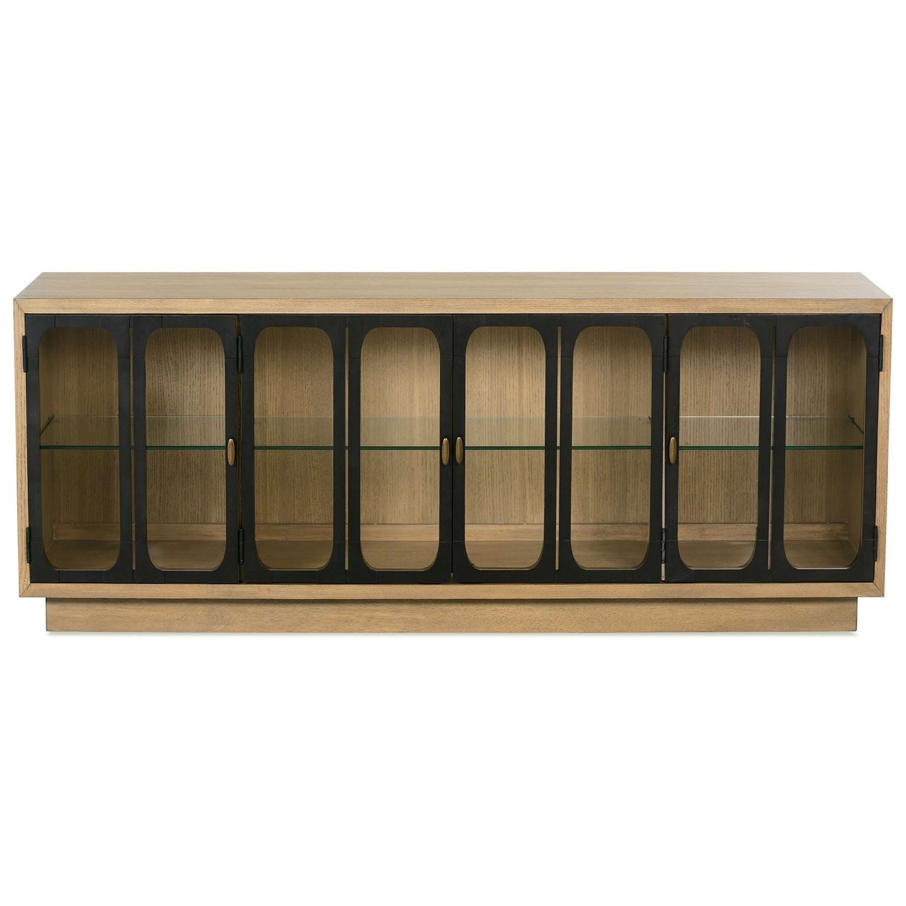 Rowe Remi Contemporary Credenza with Glass Doors Sprintz Furniture